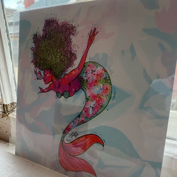 PRINT - Mermaid in Vivid Color - Picture 1 of 5